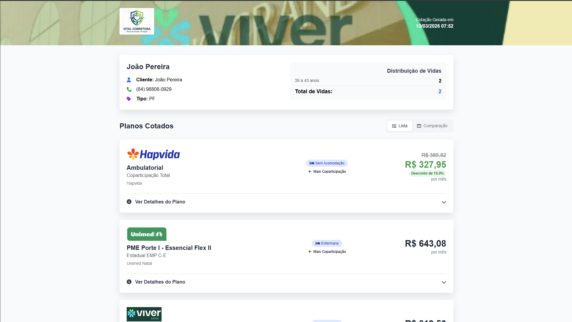 Funil de Vendas - Cote Saúde